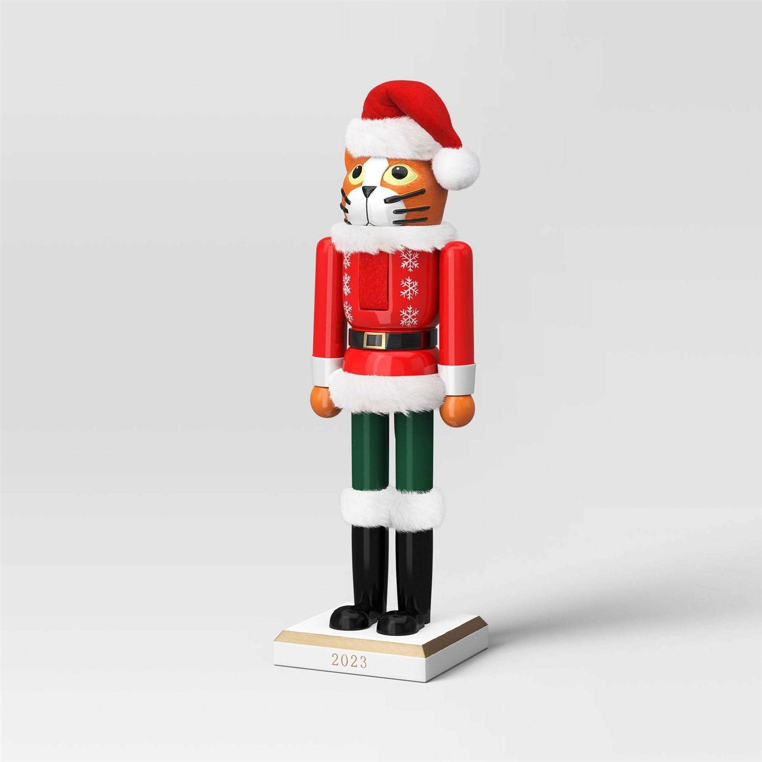 Wondershop Christmas Cat Nutcracker Figure