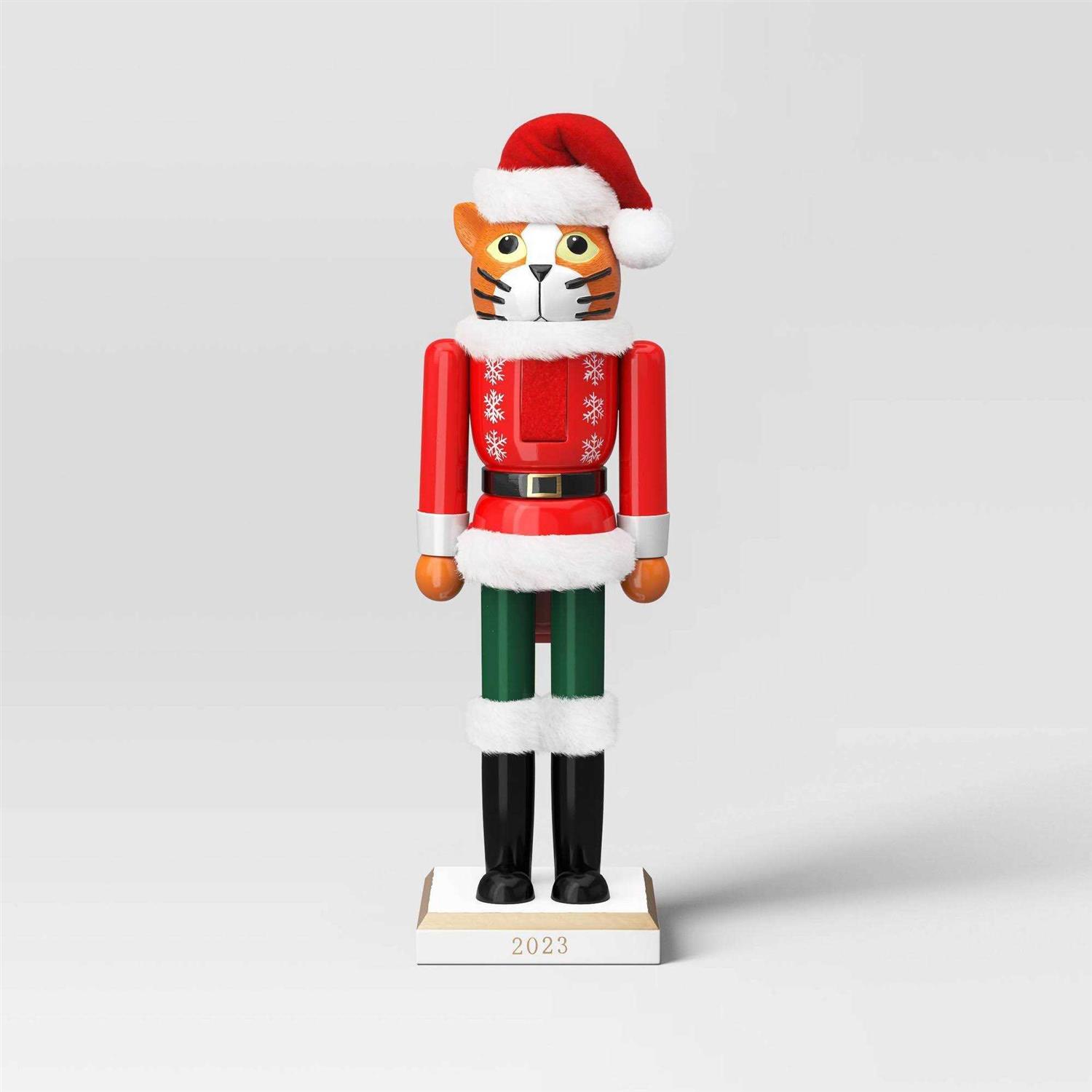 Wondershop Christmas Cat Nutcracker Figure - Image 2