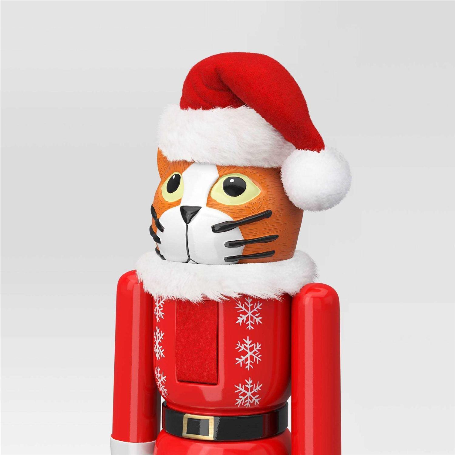 Wondershop Christmas Cat Nutcracker Figure - Image 3