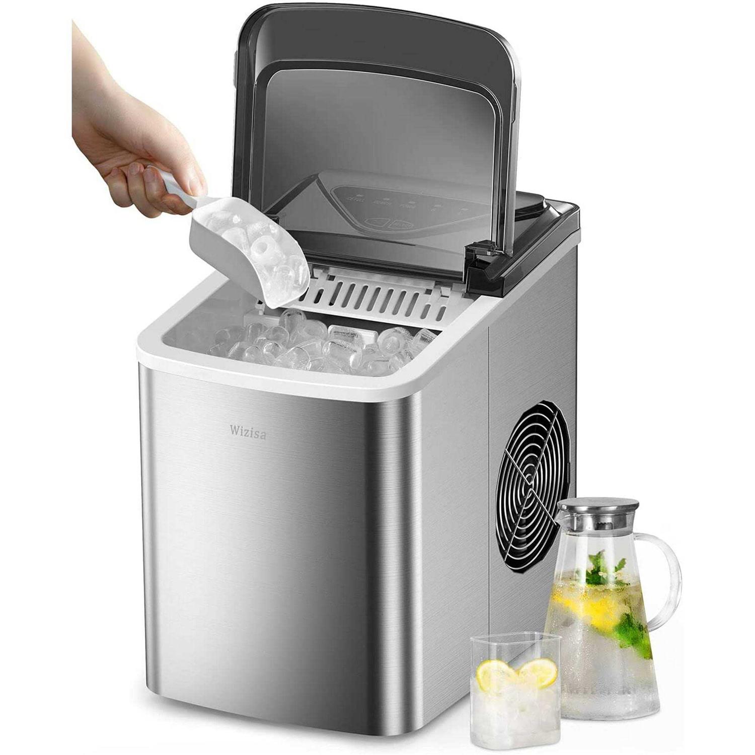 WY 26 lb Countertop Ice Maker with Self-Cleaning