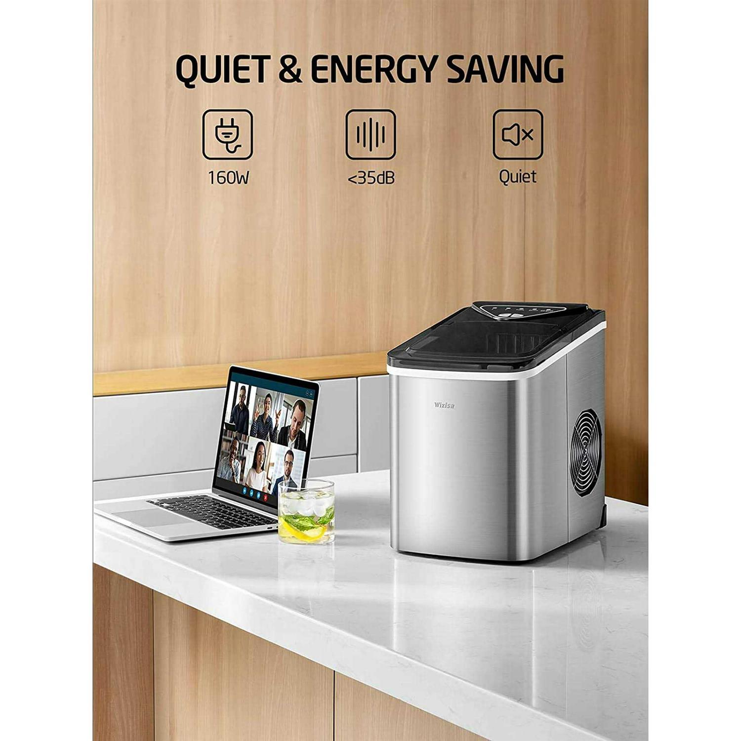 WY 26 lb Countertop Ice Maker with Self-Cleaning - Image 4