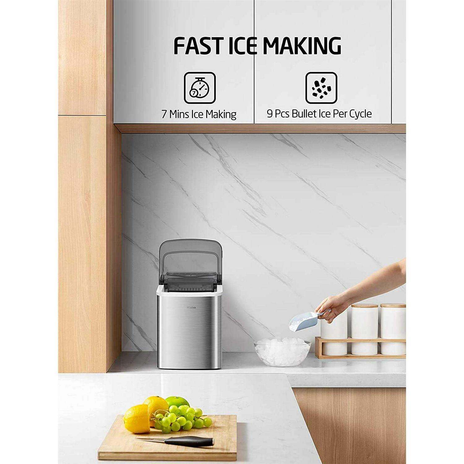 WY 26 lb Countertop Ice Maker with Self-Cleaning - Image 5