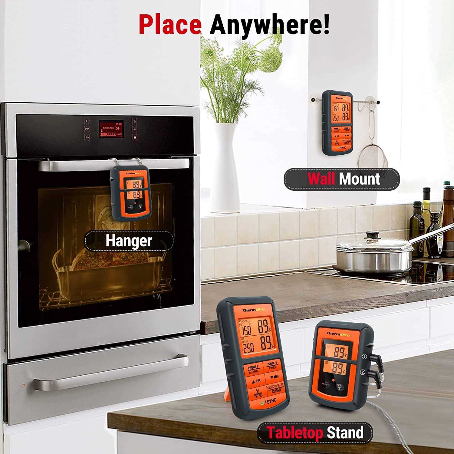 ThermoPro TP08 Wireless Remote Kitchen Cooking Meat Thermometer Dual Probe for BBQ Smoker Grill Oven - Image 5