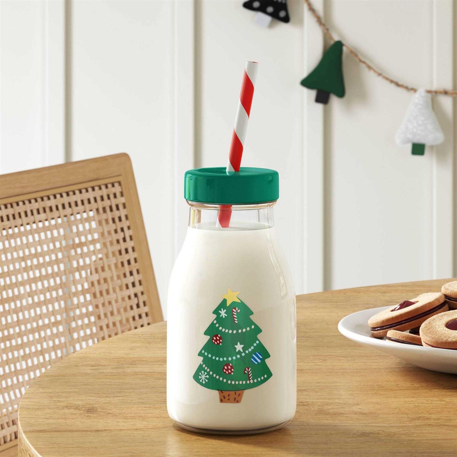 Wondershop 12oz Christmas Tumbler with Straw - Image 2