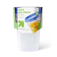 up & up Twist and Store Large Round Food Storage Container