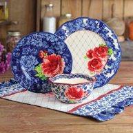The Pioneer Woman 12-Piece Heritage Floral Dinnerware Set