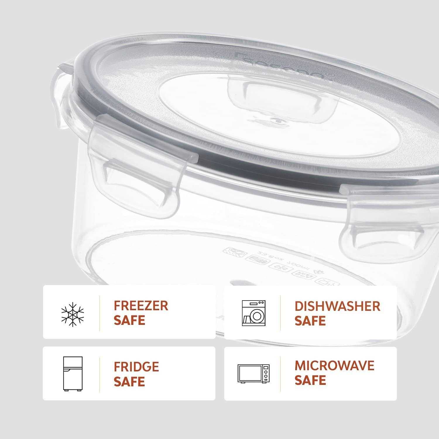 Seseno 24 Pcs Airtight Food Storage Container Set BPA Free Clear Plastic Kitchen and Pantry Organization Meal Prep Lunch Container with Durable Leak - Image 5