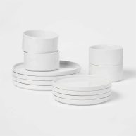 Threshold New 12pc Stoneware Stella Dinnerware Sets