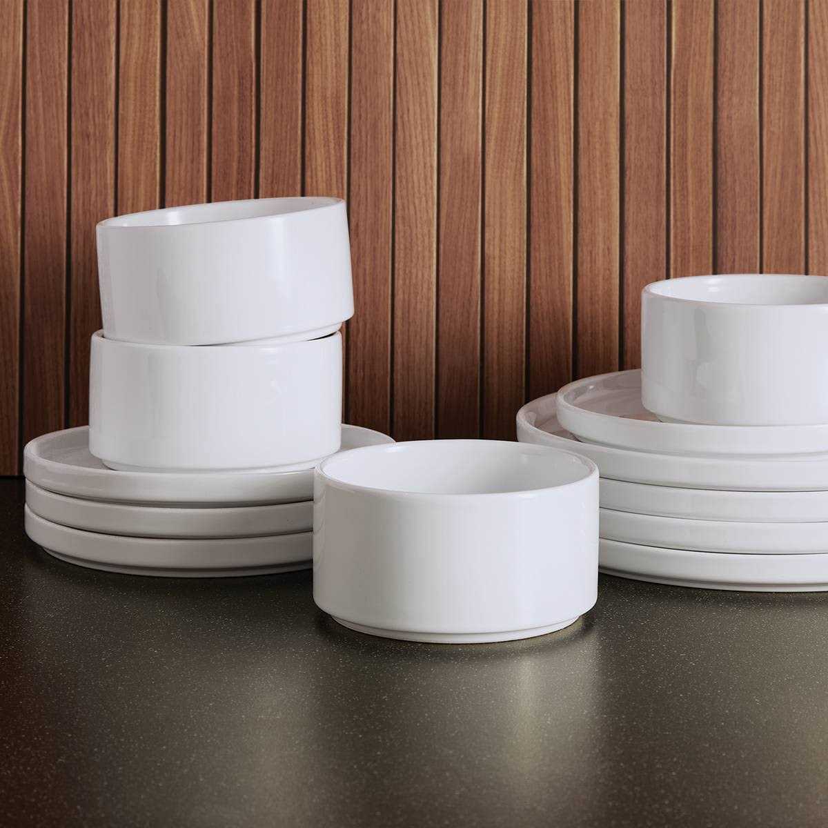 Threshold New 12pc Stoneware Stella Dinnerware Sets - Image 4