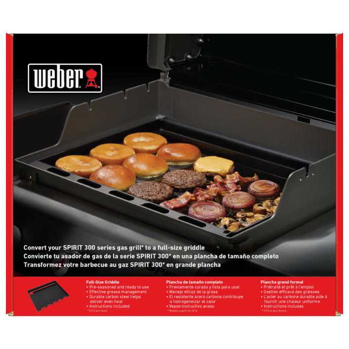 Weber Spirit 300 Full-Size Griddle - Image 2