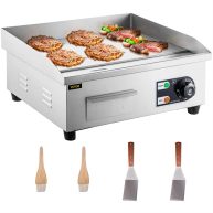 VEVOR Commercial Electric Griddle 22 1600W Countertop Flat Top Grill