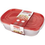 Rubbermaid TakeAlongs Food Storage Container – 1Gal 2pk, Red