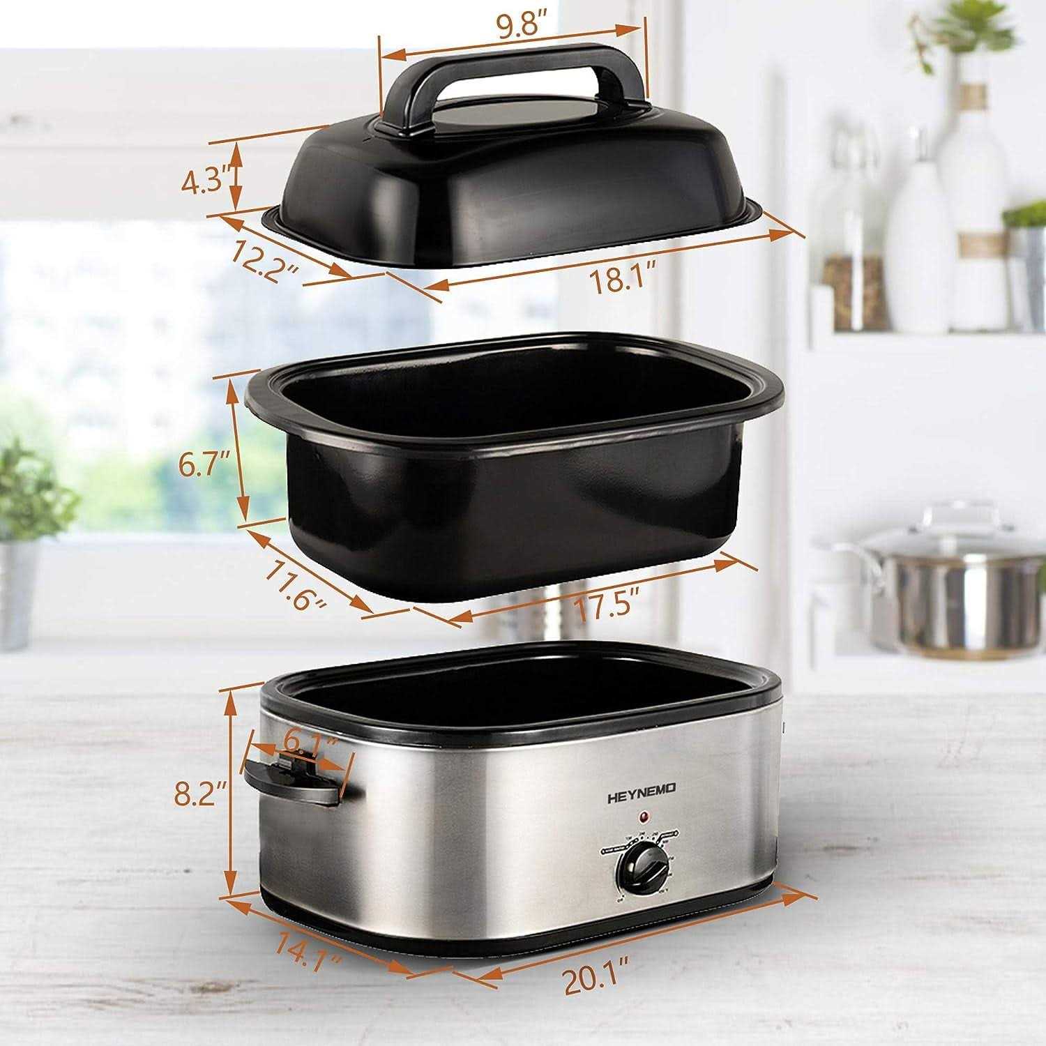 Superjoe YD002SL-24-SJ Turkey Roaster 24 Quart Electric Roaster Oven - Image 2