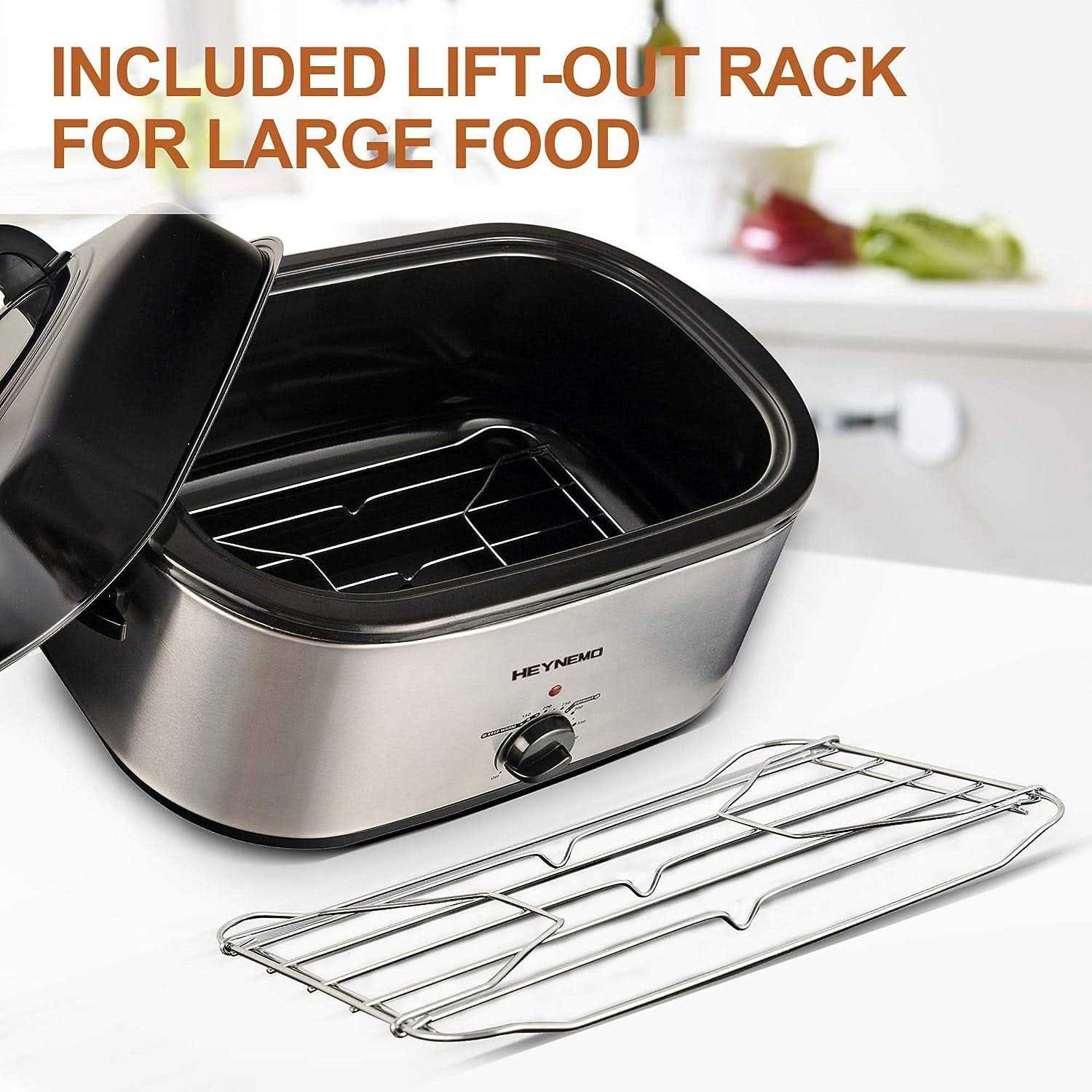 Superjoe YD002SL-24-SJ Turkey Roaster 24 Quart Electric Roaster Oven - Image 4