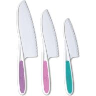 Tovla Jr. Knives for Kids 3-Piece Nylon Kitchen Knife Set Handle
