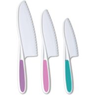 Tovla Jr. Knives for Kids 3-Piece Nylon Kitchen Knife Set Handle