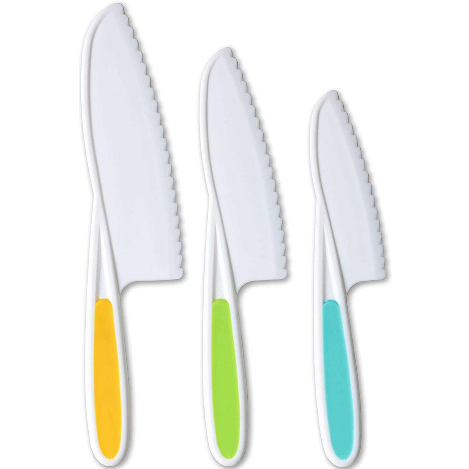 Tovla Jr. Knives for Kids 3-Piece Nylon Kitchen Knife Set Handle - Image 3
