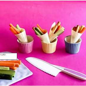 Tovla Jr. Knives for Kids 3-Piece Nylon Kitchen Knife Set Handle - Image 5