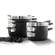 Select by Calphalon Space-Saving AquaShield Nonstick 14-Piece Cookware Set