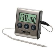 Taylor Digital Wired Probe Programmable Meat Thermometer with Timer