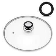 Tempered Glass Lid with Heat Resistant Handle
