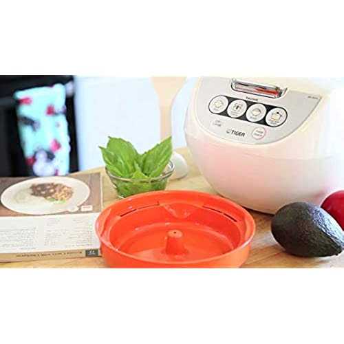Tiger JBV-A10U 5.5-Cup Micom Rice Cooker with Food Steamer Basket - Image 4