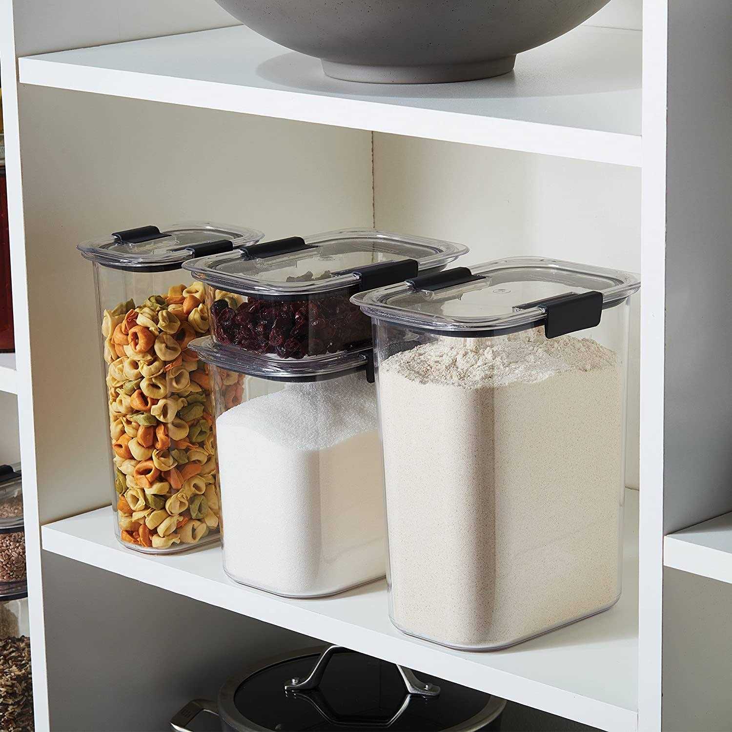 Rubbermaid Brilliance 8-Piece Pantry Food Storage Container Set - Image 4