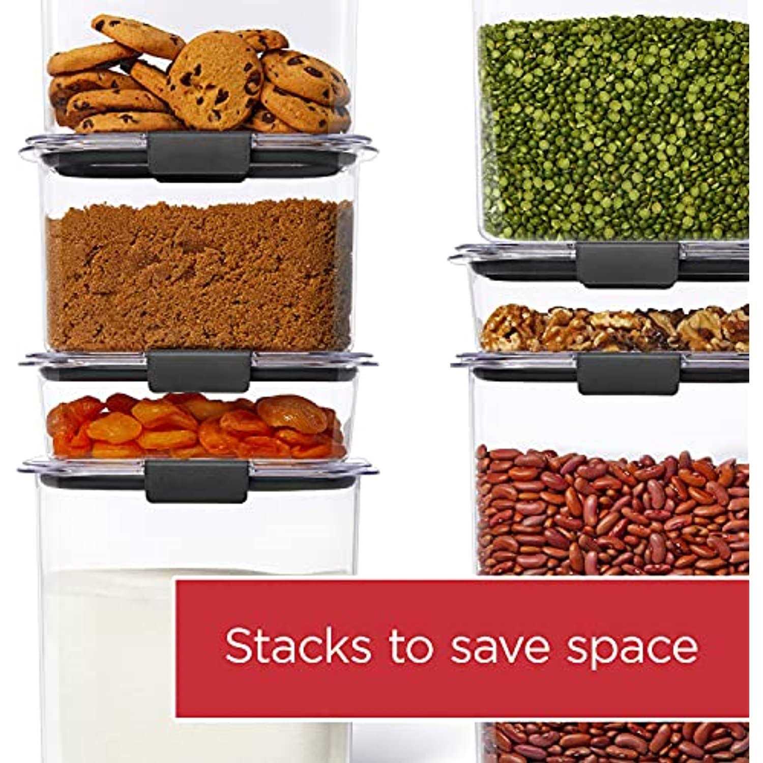 Rubbermaid Brilliance 8-Piece Pantry Food Storage Container Set - Image 5