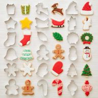 Wilton Holiday Shapes Metal Christmas Cookie Cutter Set