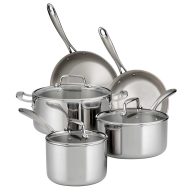 Tramontina 8-Piece Tri-Ply Clad Stainless Steel Cookware Set