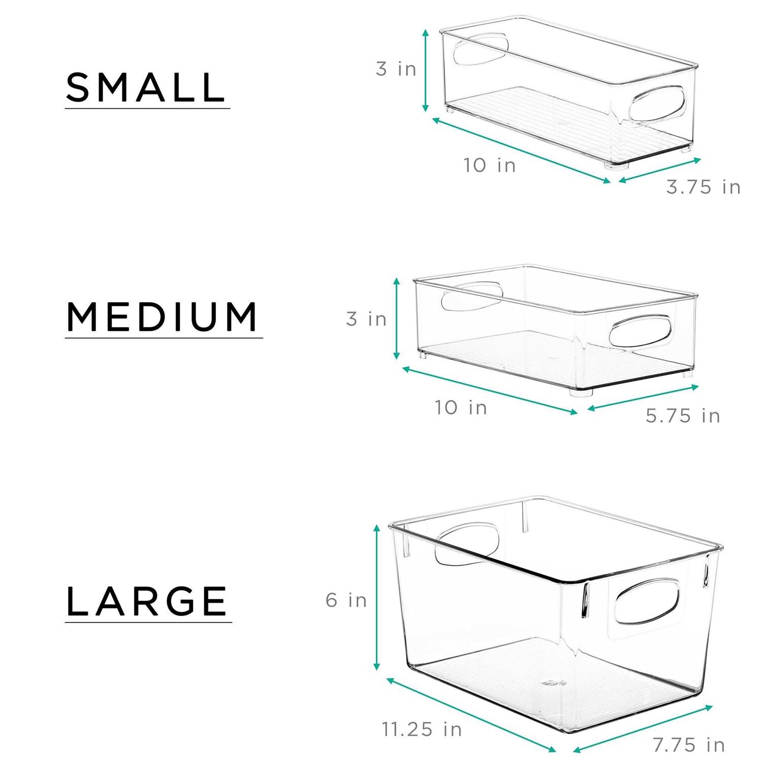 Sorbus Clear Organizer Bins - Image 5