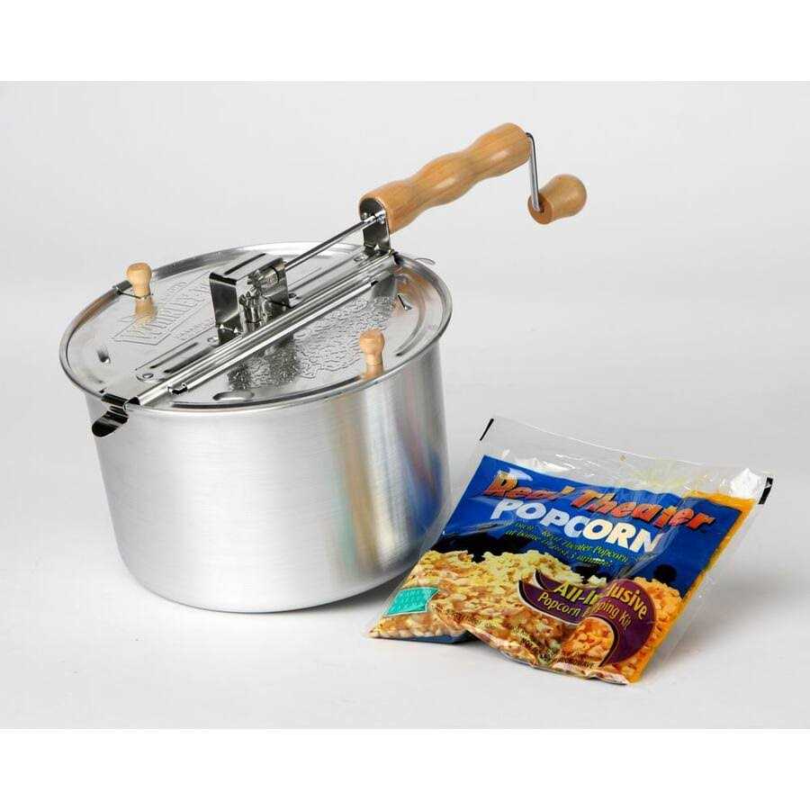 Whirley Pop 6 Qt. Aluminum Popcorn Popper Set - Image 3