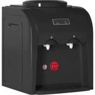 Tabu Top Loading Water Cooler Dispenser, Hot & Cold Water, 38&” Countertop Water Cooler Dispenser, Holds 3 or 5 Gallon Bottle