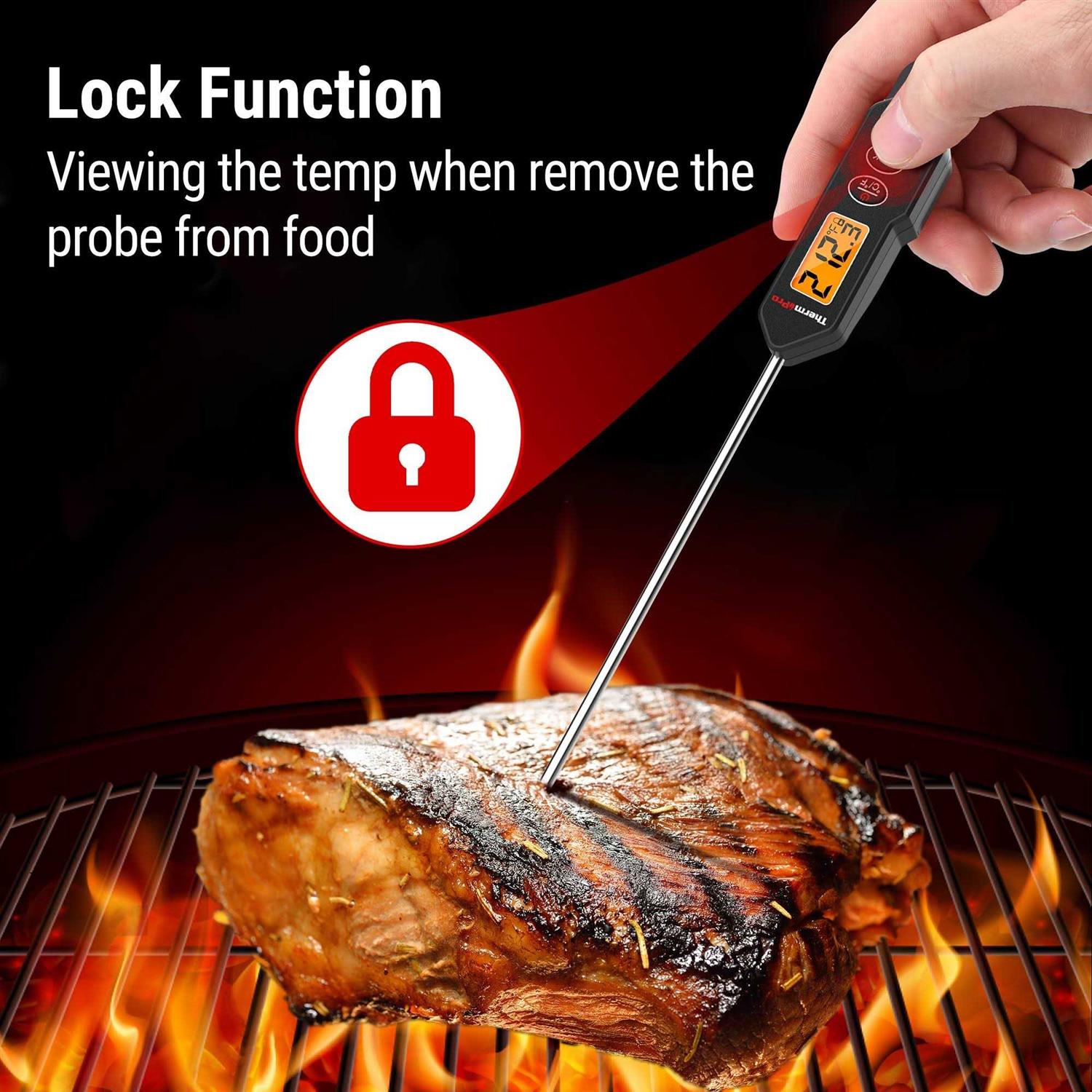ThermoPro TP01HW LCD Grill/Meat Thermometer - Image 3