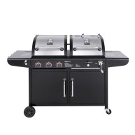 Royal Gourmet 3-Burner 25,500-BTU Dual Fuel Cabinet Gas and Charcoal Grill Combo ZH3002N