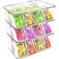 Utopia Home 3 Pack Tea Bag Organizer Stackable Tea Bag Storage Organizer