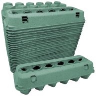 Vented Paper Pulp Egg Cartons