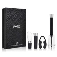 Tirrinia Wine Air Pressure Pump Opener Set, Needle Wine Bottle Cork Remover Accessory Tool Kit with Wine Aerator Pourer,Foil Cutter and Vacuum Stopper