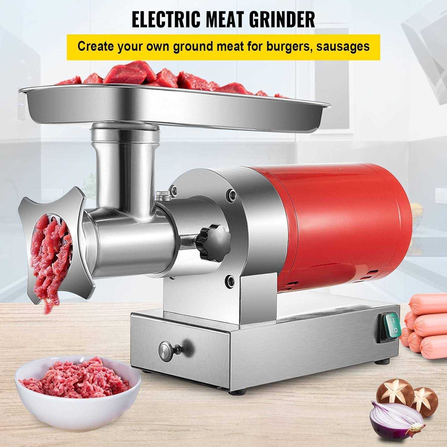 VEVOR Electric Meat Grinder Meat Grinder Machine Electric Meat Mincer with 2 Grinding Plates - Image 2