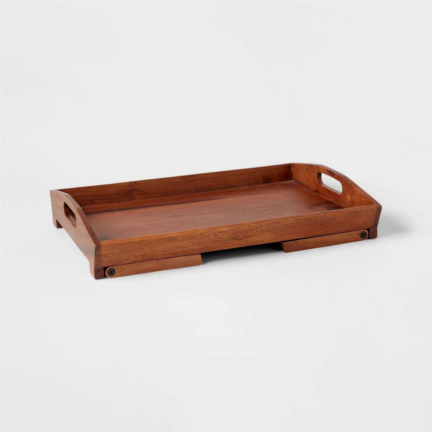 Threshold 22 x 14 Wood Signature Bed Tray - Image 4