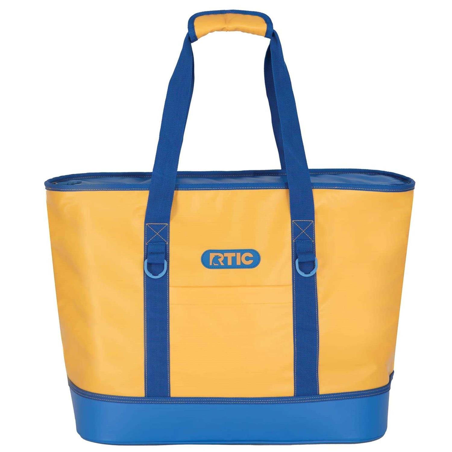 Rtic Insulated Tote Bag Large Cooler Thermal Reusable Bags with Zippered Top for Beach