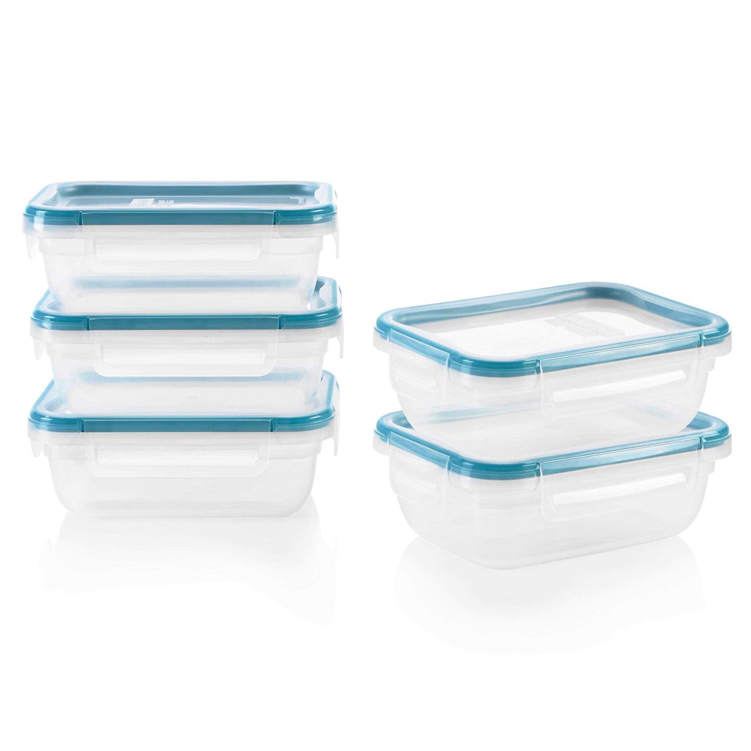 Snapware 3-Cup Capacity Total Solution Rectangular Plastic Meal Prep Food Storage Set