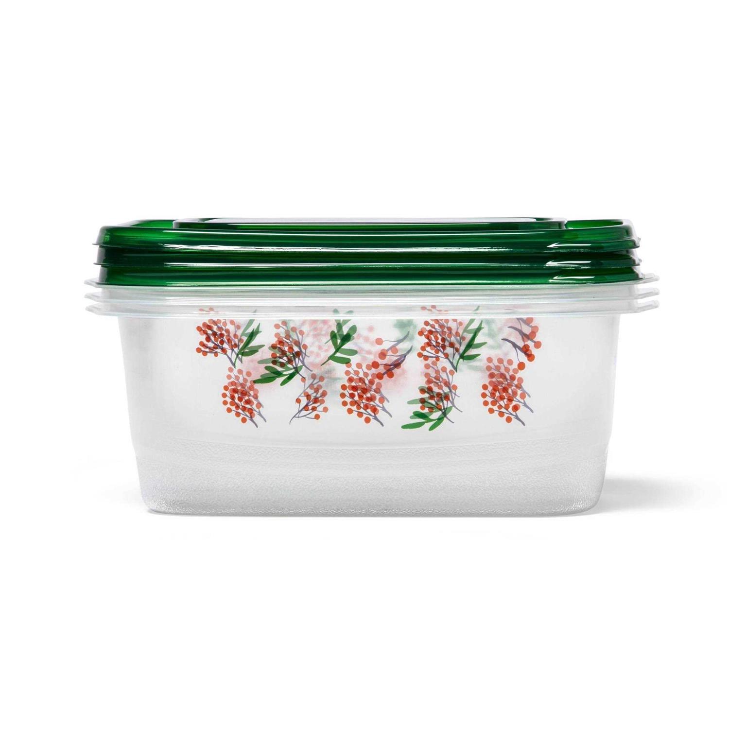 up & up Holiday Large Rectangle Food Storage Container - Image 2