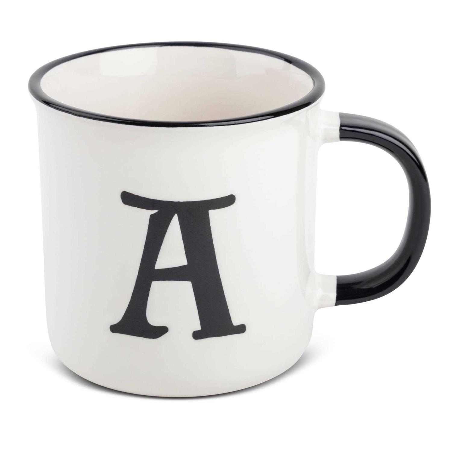 Thyme&Table Monogram Stoneware Coffee Mug
