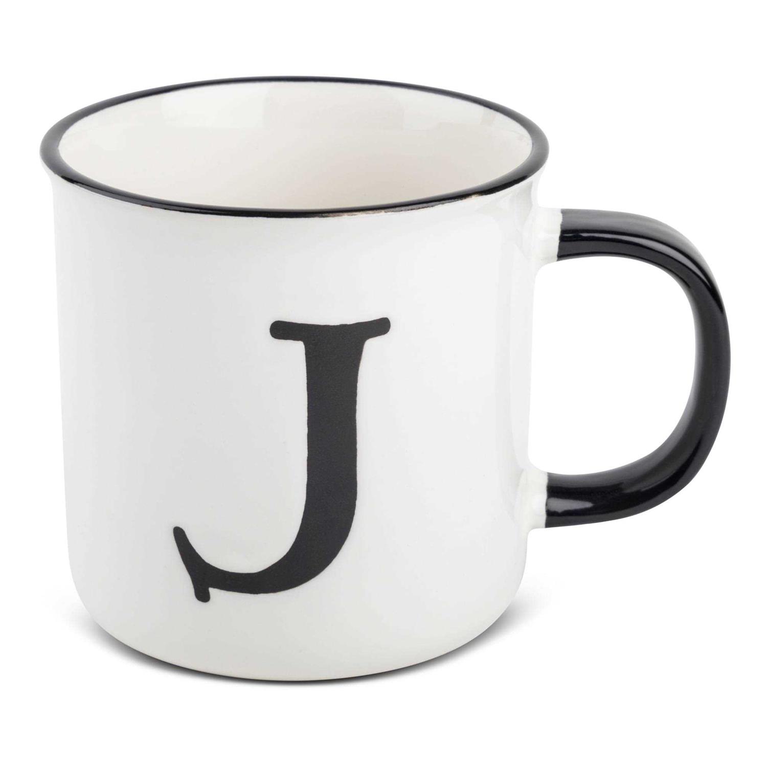 Thyme&Table Monogram Stoneware Coffee Mug