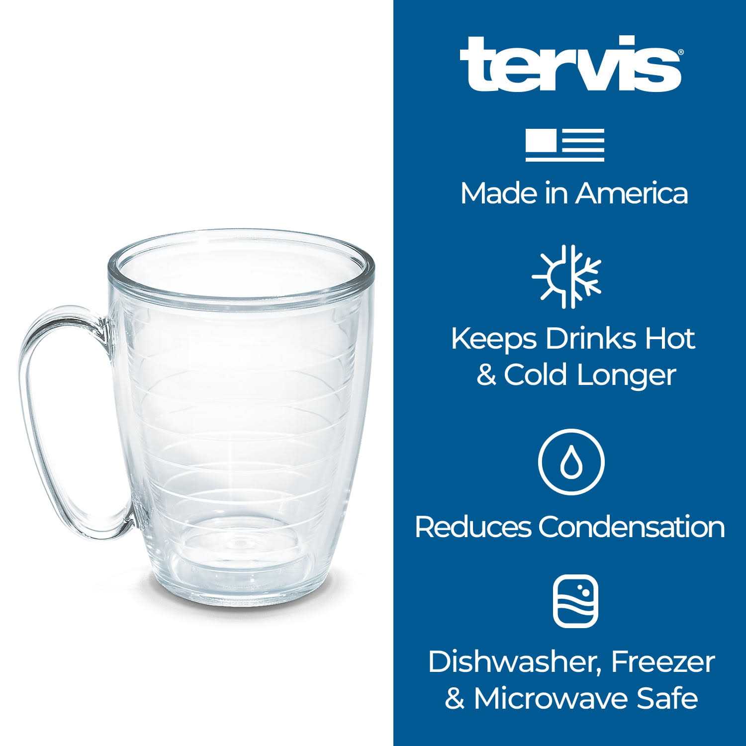 Tervis Clear & Colorful Tabletop Made in USA Double Walled Insulated Tumbler Travel Cup Keeps Drinks Cold & Hot - Image 3