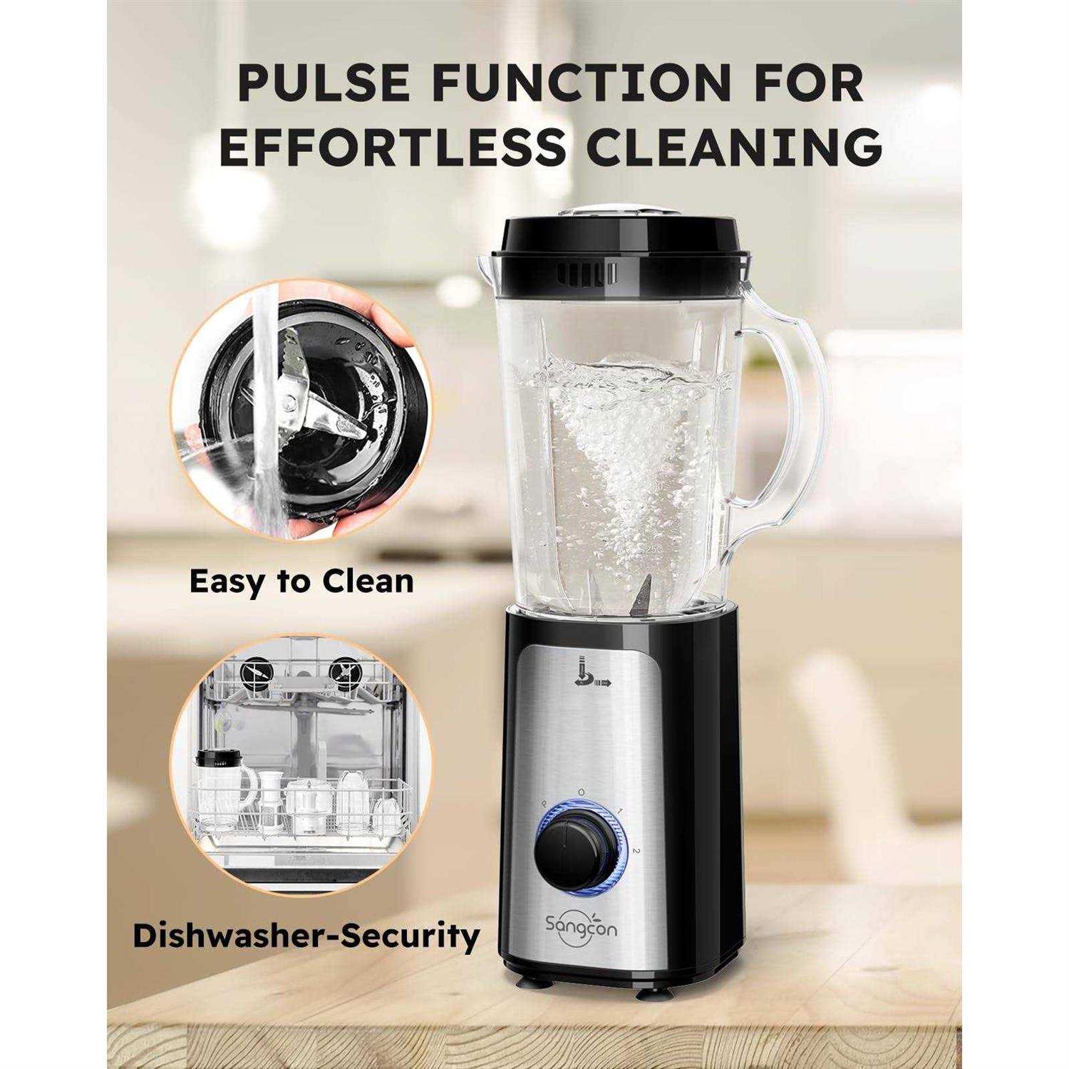 Sangcon 5 in 1 Blender and Food Processor Combo for Kitchen, Small Electric Food Chopper for Meat and Vegetable - Image 2