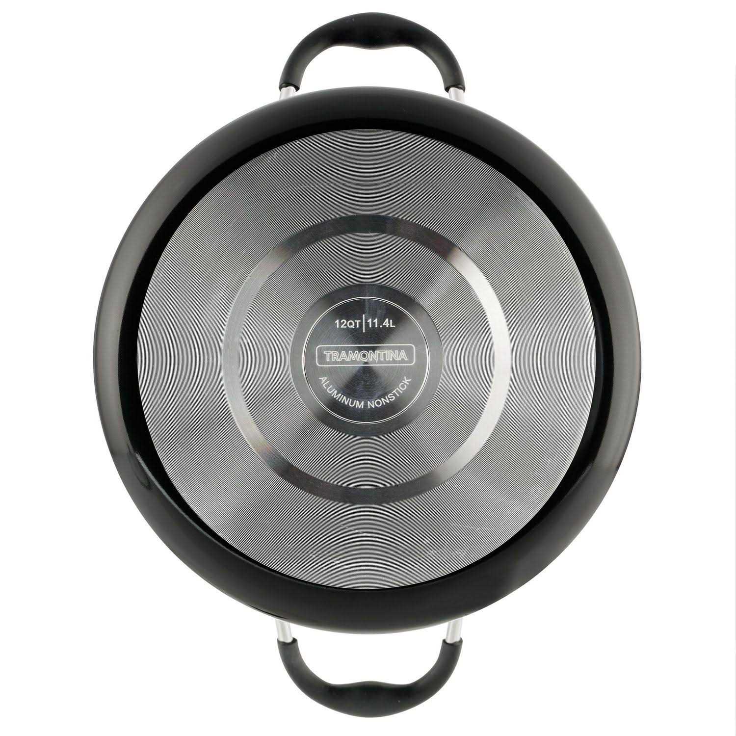 Tramontina 8 Qt Style Gray Non Stick Covered Stock Pot - Image 5