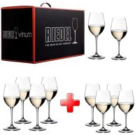 Riedel 7416/81 Vinum Pay 6 Get 8 Mixed White set 4 Sauvignon Blanc 4 Viognier Chardonnay White