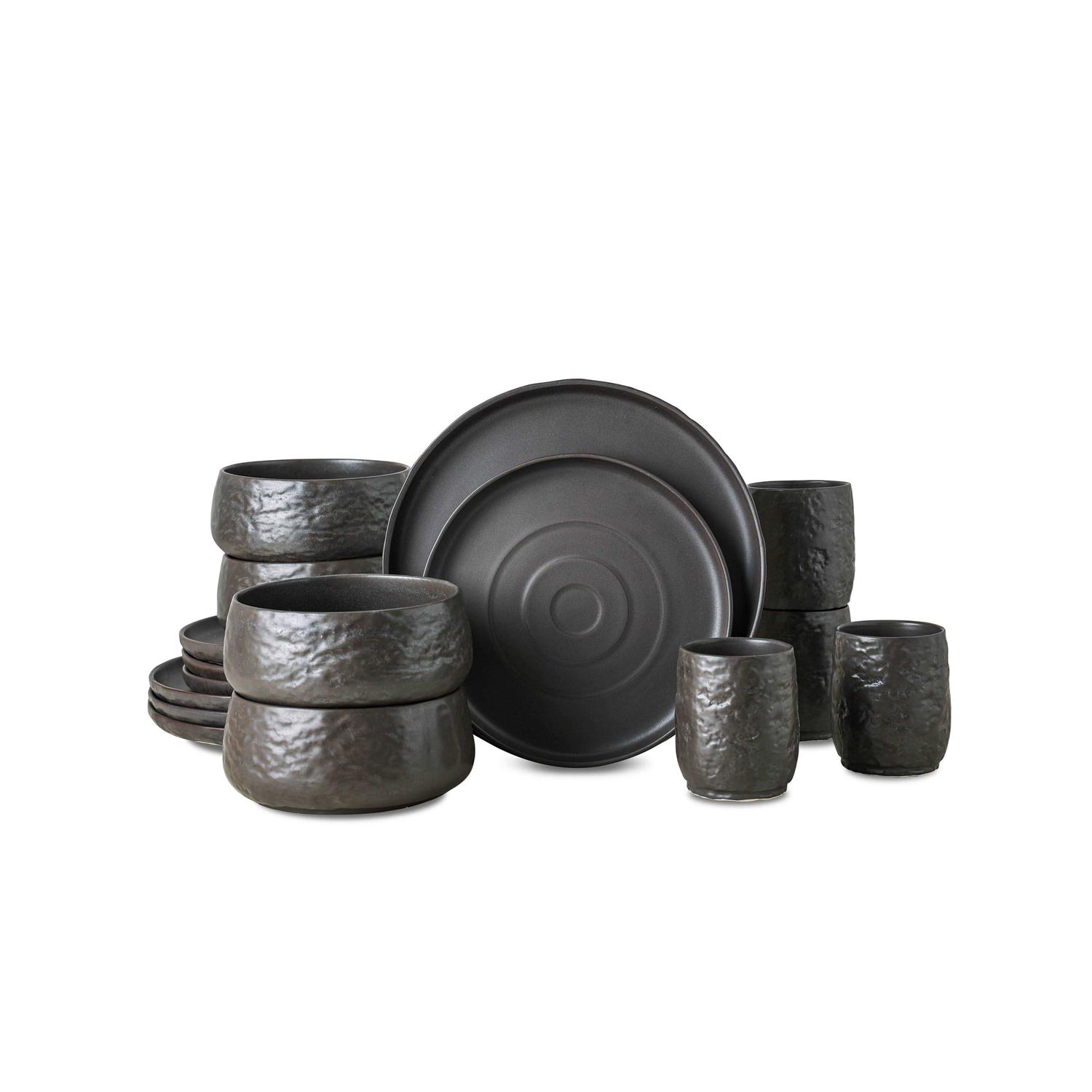 Stone by Mercer Project Shosai Stoneware Dinnerware Set - Image 4